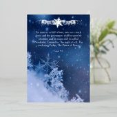 イエス・キリスト 雪の結晶 クリスマス 冬 箔シーズンカード (立ち正面)