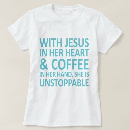 イエス・キリスト + coffee_skyblue tシャツ (デザイン正面)