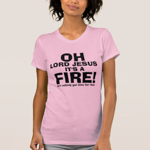 イエス・キリストItおもしろいなオハイオ州の主は火の文字だけです Tシャツ