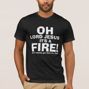 イエス・キリストItおもしろいなオハイオ州の主は火の文字だけです Tシャツ