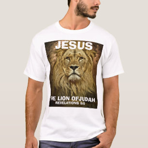 イエス・キリストJUDAHのキリスト教のTシャツのライオン Tシャツ
