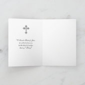 イエス・キリストNotre Dameの宗教祈りの言葉の神聖なハート カード (内部)