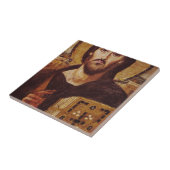 イエス・キリストPantocratorクリスチャンアイコン タイル (側面)