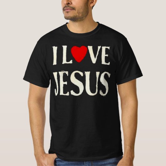イエス・キリストTシャツ 黒 Tシャツ (正面)