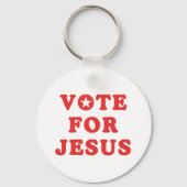 イエス・キーチェーンの投票 – 信仰 キーホルダー (正面)