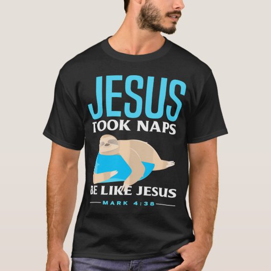 イエス・クリスチャンに感謝していイエスに感謝する Tシャツ (正面)