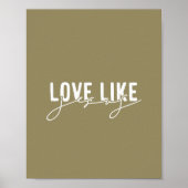 イエス・クリスチャンのようなオリーブの愛 ポスター (正面)