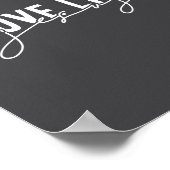 イエス・クリスチャンのような木炭の灰色の愛 ポスター (角)