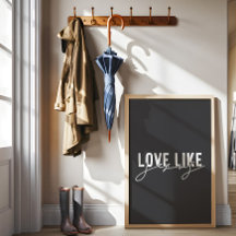 イエス・クリスチャンのような木炭の灰色の愛