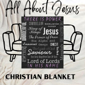 イエス・クリスチャンの力強い名前 フリースブランケット