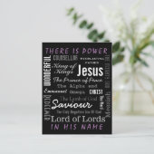 イエス・クリスチャンの力強い名前 ポストカード (スタンド正面)