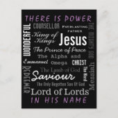 イエス・クリスチャンの力強い名前 ポストカード (正面)