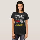 イエス・クリスチャンの血によって完全に予防接種を受ける4 Tシャツ (正面フル)