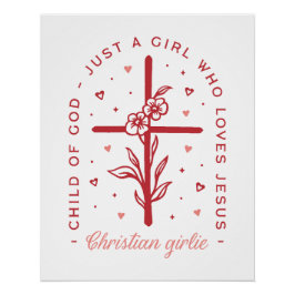イエス・クリスチャンを愛する女女の子らしの子 ポスター