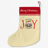 イエス | クリスチャン | 世界に対する喜び | フェスティバル スモールクリスマスストッキング (裏面)