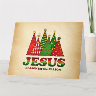イエス・クリスマスツリー カード