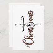 イエス・クリスマス・グリーティング・カード シーズンカード (正面/裏面)