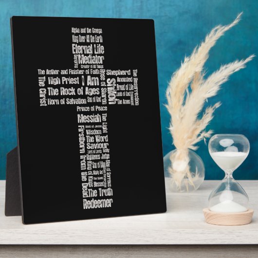 イエス・クロスの名前 フォトプラーク (側面)