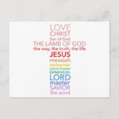 イエス・クロスの名前 ポストカード (正面)