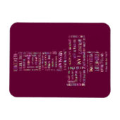 イエス・クロスの名前 マグネット (横)