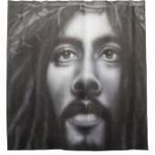 イエス・クロス白黒ショーカーテン シャワーカーテン (正面)