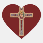 イエス・クロス ハートシール (正面)