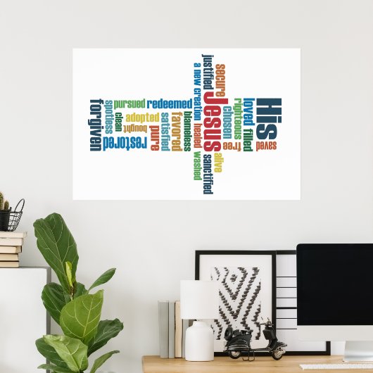 イエス・クロス ポスター (ホームオフィス)