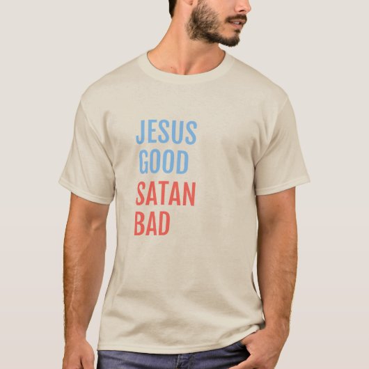 イエス・グッド・サタン・バッド Tシャツ (正面)