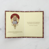 イエス・グッド・シェパード司祭が教区へようこそ カード (内部)