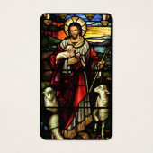 イエス・グッド・シェパード・カトリック葬儀聖カード –  (正面)