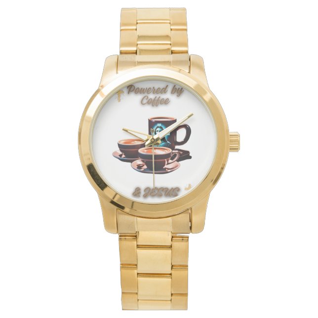 イエス&コーヒーの力 腕時計 (正面)