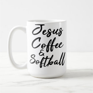 イエス コーヒー ソフトボール クリスチャン おもしろ スポーツ ルーズ コーヒーマグカップ