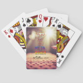 イエス・ゴールデンクロス彼はマタイ28:6 トランプ (裏面)