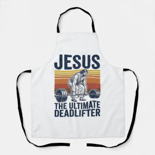 イエス・ザ・アルティメットデッドリフター ヴィンテージジムTシャツ_1 エプロン
