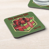 イエス・ザ・パーフェクト・ギフト・クリスマス コースター (左側)