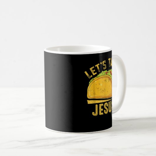 イエス・シンコ・デ・マおもしろいヨ・クリスティアについて コーヒーマグカップ (正面右)