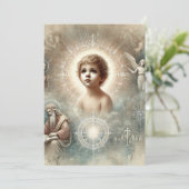 イエス・スクラップブックの印刷可能な聖書の予言 招待状 (スタンド正面)