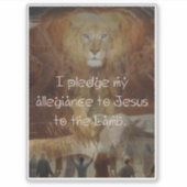 イエス・ステッカーに忠誠を誓う シール (正面)