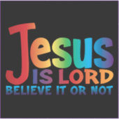 イエス・ステッカーの真実を語る…黒 シール (正面)