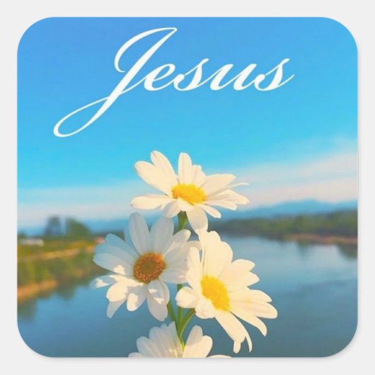 イエス・ステッカー スクエアシール (正面)