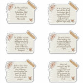 イエス・ステッカー、バイブル・バース、ステッカー、引用文・ステッカー シール (正面)