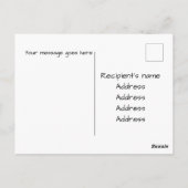 イエス/ステンドグラスハッピーイースター編集可能文字 ポストカード (裏面)