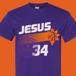 イエス - スポーツ34 - キリスト教 Tシャツ