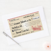 イエス・チェック救クリスチャンが全額を支払う 長方形シール (封筒)