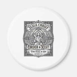 イエス・デクラッター クリーンな家のTシャツ クリスチャングラフィック マグネット