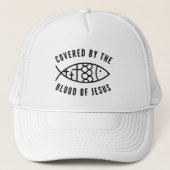 イエス・トラック運転手の帽子の血で覆われている キャップ (正面)