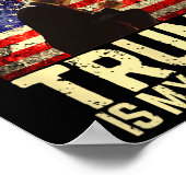 イエス・トランプ・ティー – イエスは私の主である救い主である私のトランプ ポスター (角)