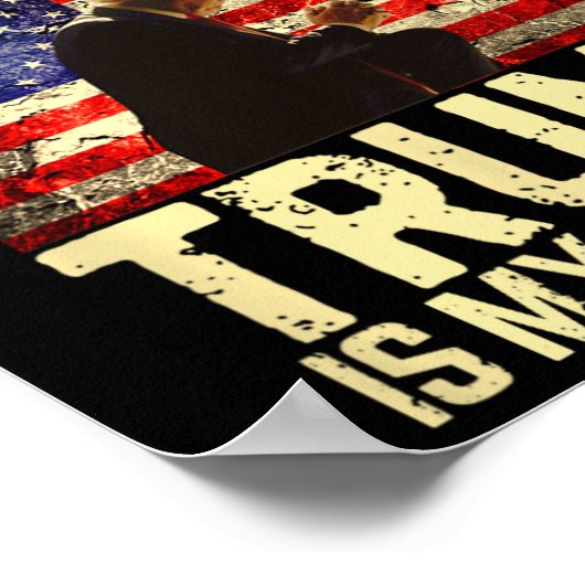 イエス・トランプ・ティー – イエスは私の主である救い主である私のトランプ ポスター (角)