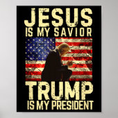 イエス・トランプ・ティー – イエスは私の主である救い主である私のトランプ ポスター (正面)