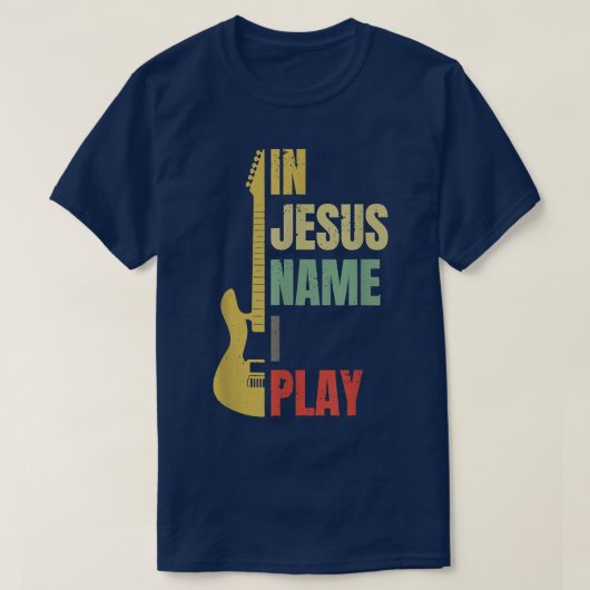 イエス・ネームで遊はギターTシャツ Tシャツ (デザイン正面)